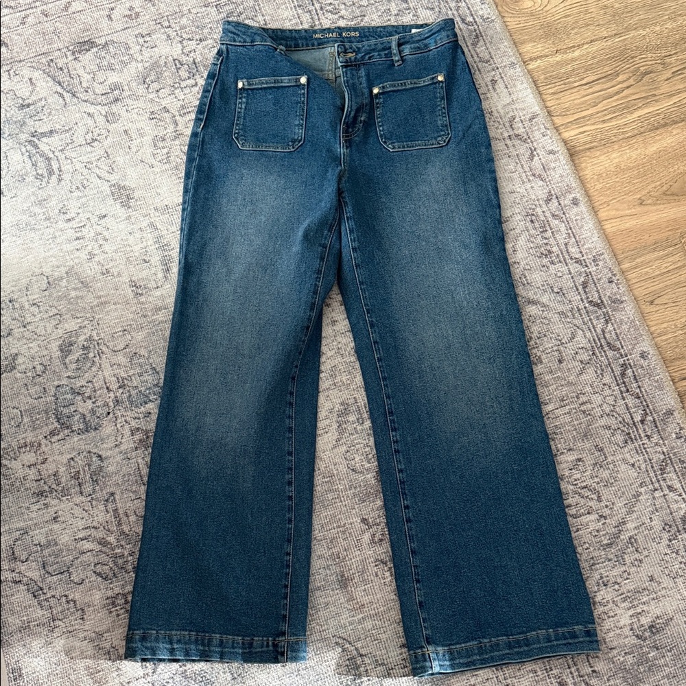 Michael Kors Dark Blue Flare Jeans